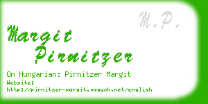 margit pirnitzer business card